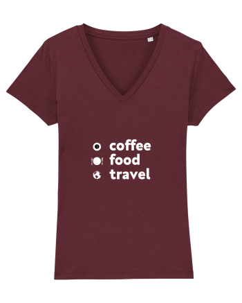 Travel T-Shirt Burgundy