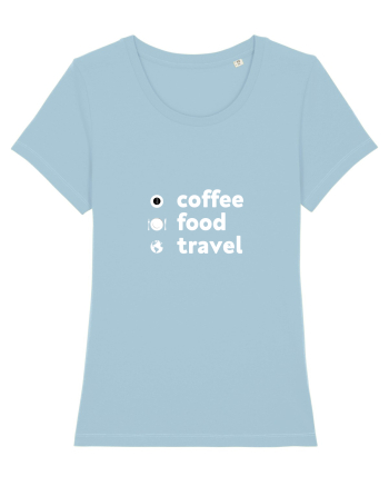 Travel T-Shirt Sky Blue