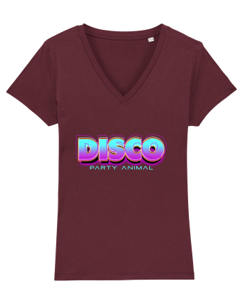 Disco Party Animal Burgundy