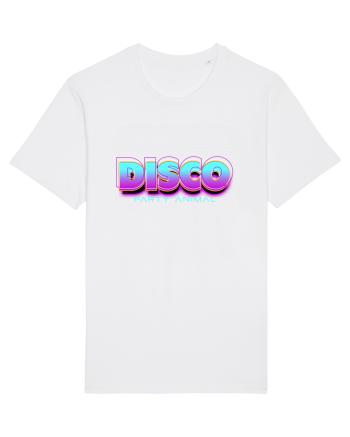 Disco Party Animal White