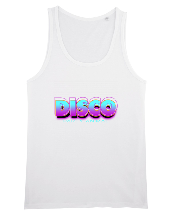 Disco Party Animal White
