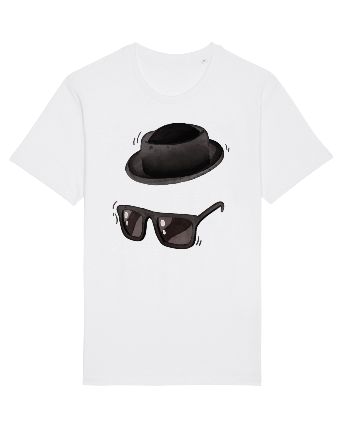 Tricou mânecă scurtă Unisex Rocker White