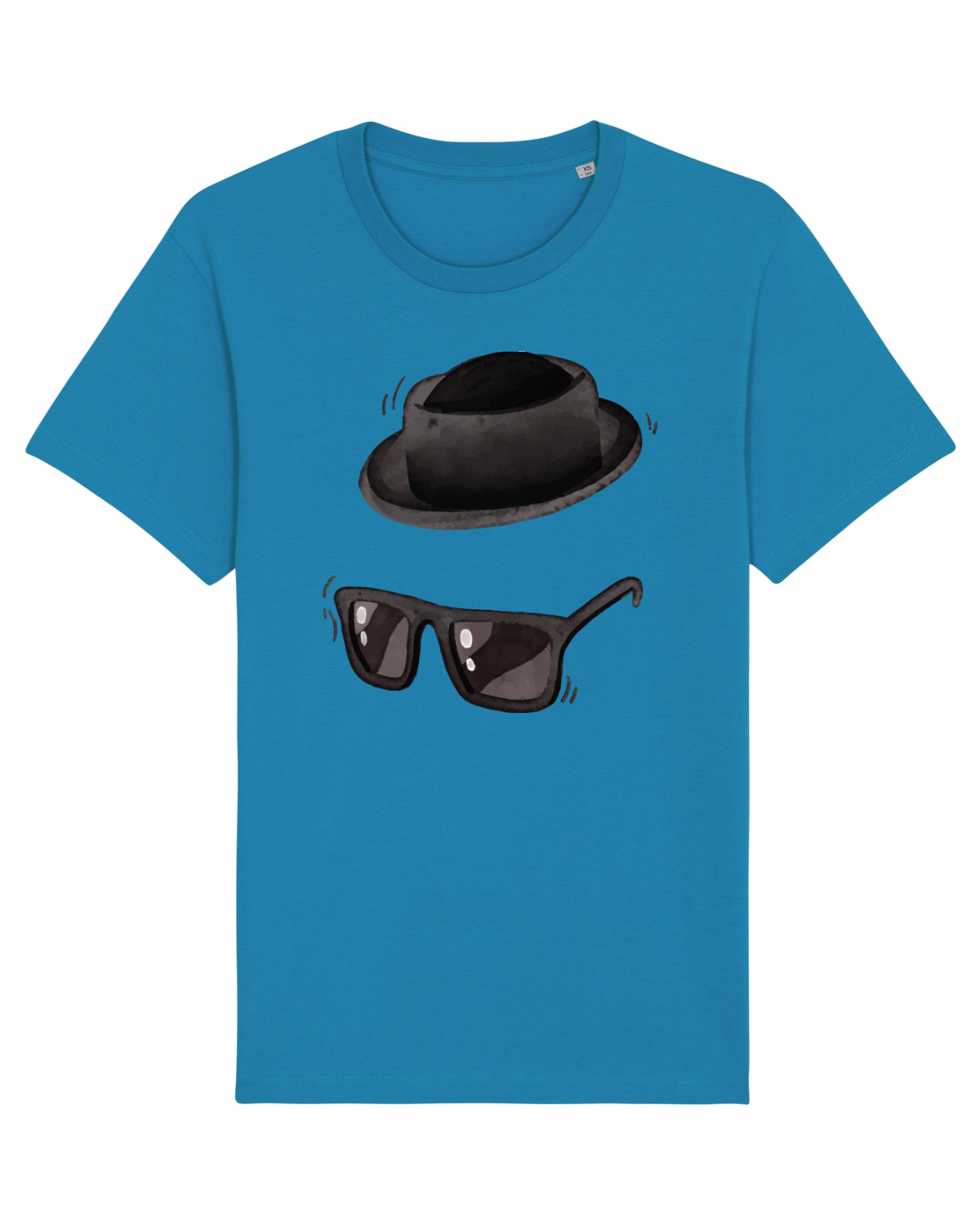 Tricou mânecă scurtă Unisex Rocker Azur