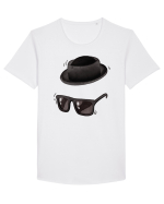 Omul invizibil Tricou mânecă scurtă guler larg Bărbat Skater
