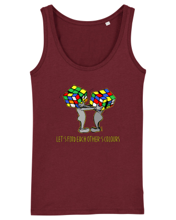 Let`s find each other`s colours Burgundy