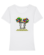 Figure each other out Tricou mânecă scurtă guler larg fitted Damă Expresser