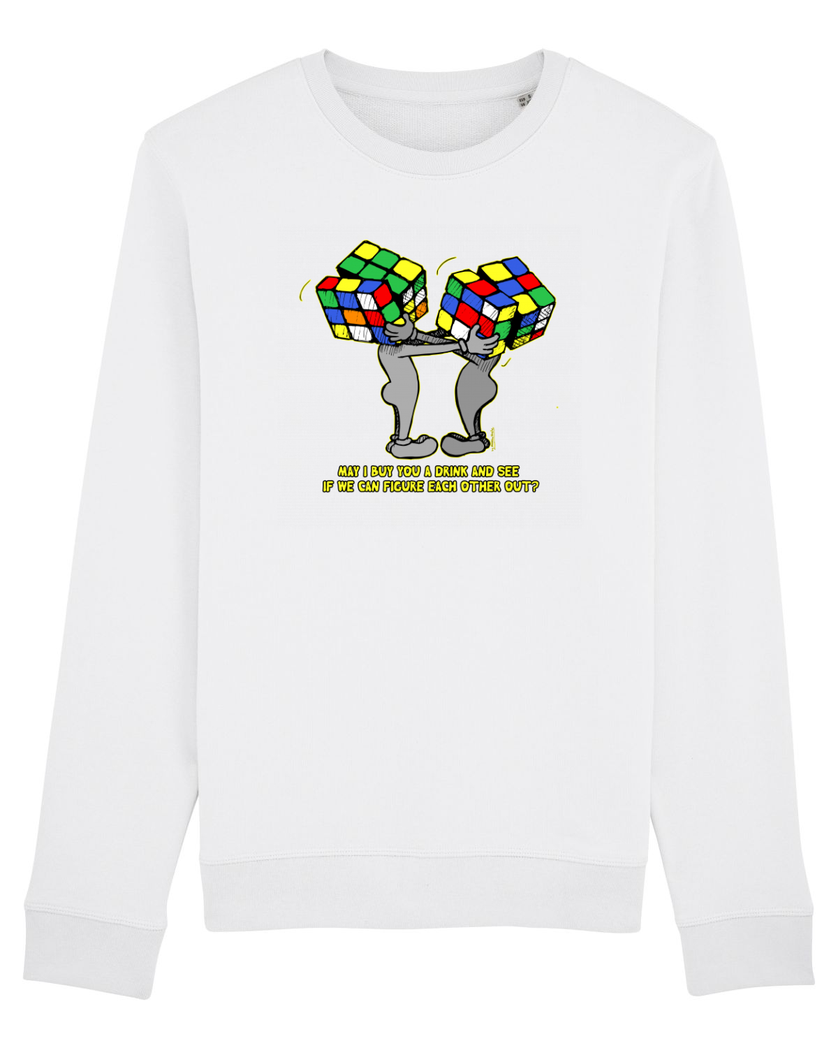 Bluză mânecă lungă Unisex Rise White