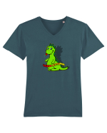 LICKALATTOPUS - dinozaur pentru cunoscatori ;) Tricou mânecă scurtă guler V Bărbat Presenter