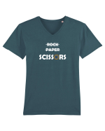 ROCK PAPER SCISSOR (ING) :D Tricou mânecă scurtă guler V Bărbat Presenter