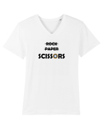 ROCK PAPER SCISSOR (ING) :D 2 Tricou mânecă scurtă guler V Bărbat Presenter