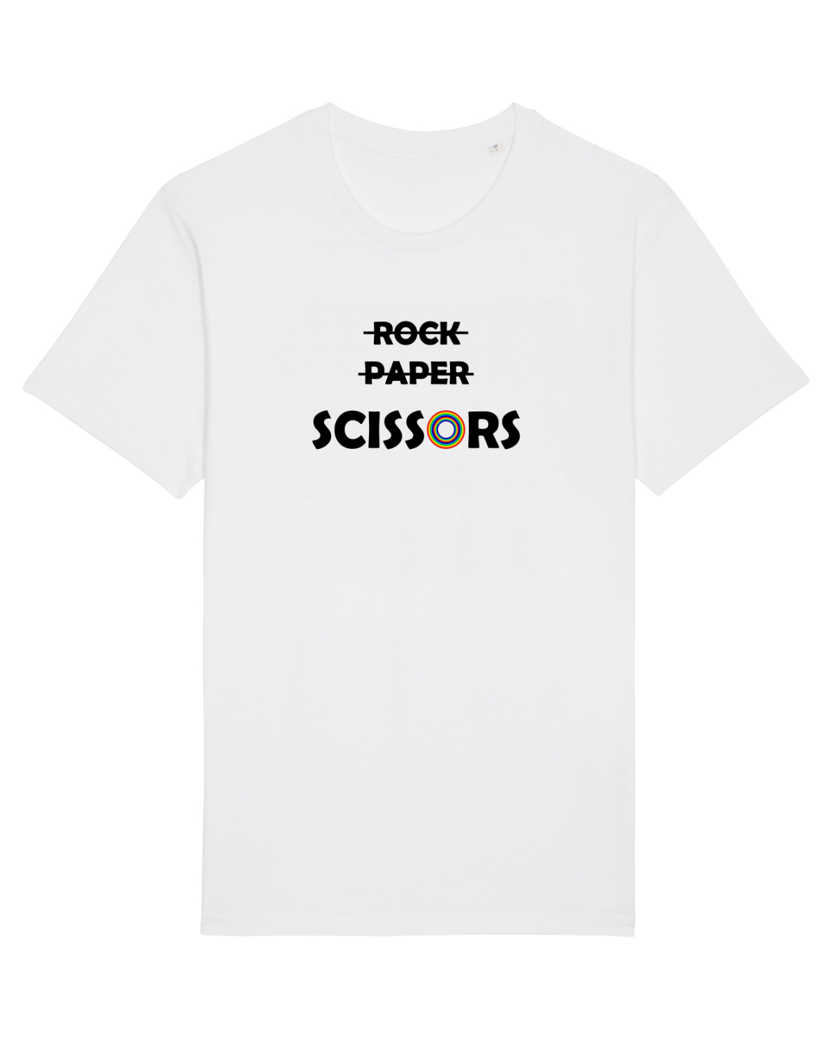 Tricou mânecă scurtă Unisex Rocker White