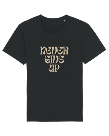 NEVER GIVE UP Black