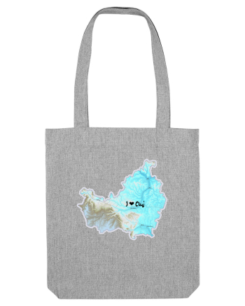 Cluj County Map Heather Grey