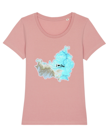 Cluj County Map Canyon Pink