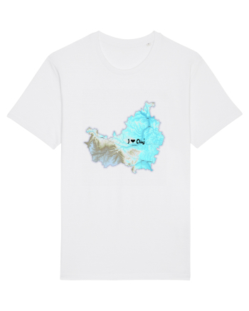 Cluj County Map White