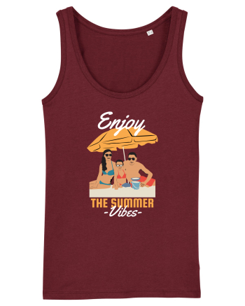 Enjoy the Summer Vibes Burgundy