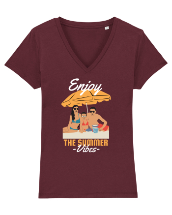 Enjoy the Summer Vibes Burgundy