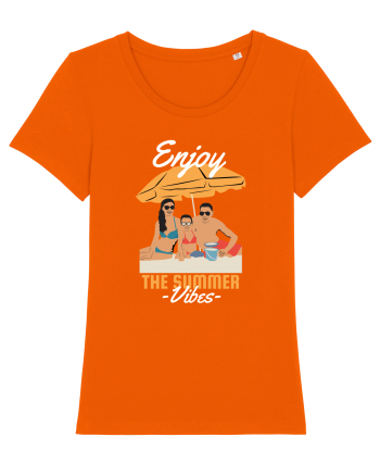 Enjoy the Summer Vibes Bright Orange