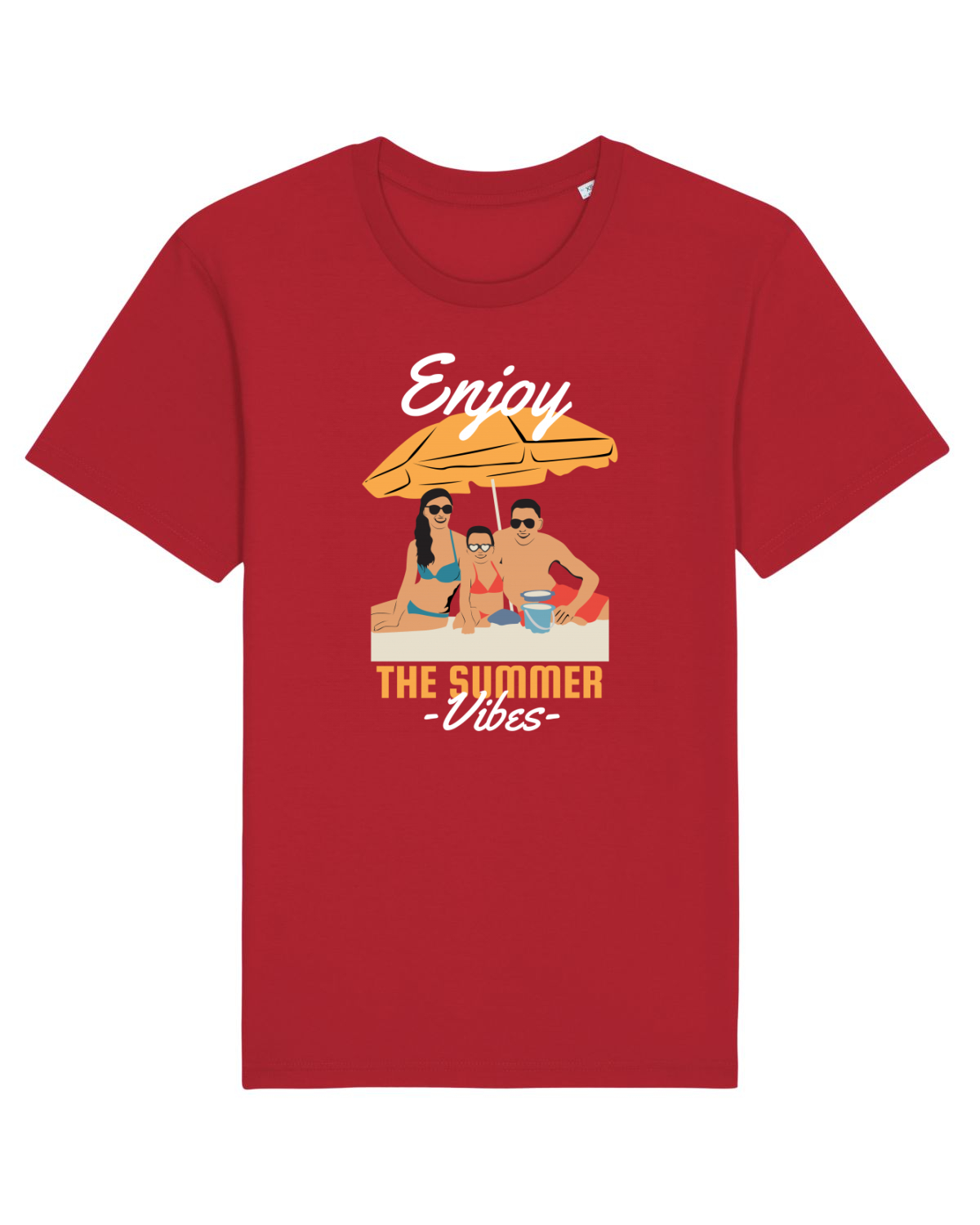 Tricou mânecă scurtă Unisex Rocker Red