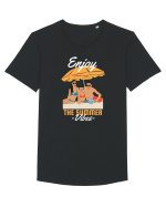 Enjoy the Summer Vibes Tricou mânecă scurtă guler larg Bărbat Skater