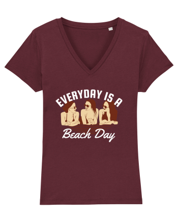 Everyday is a Beach Day Burgundy