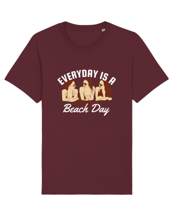 Everyday is a Beach Day Burgundy