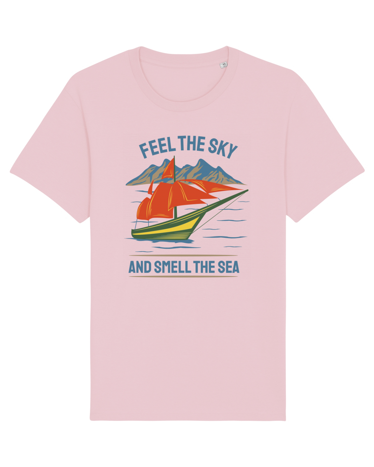 Tricou mânecă scurtă Unisex Rocker Cotton Pink