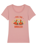 Feel the Summer Breeze Tricou mânecă scurtă guler larg fitted Damă Expresser