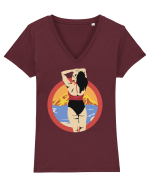 Girl Summertime Tricou mânecă scurtă guler V Damă Evoker