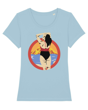 Girl Summertime Sky Blue