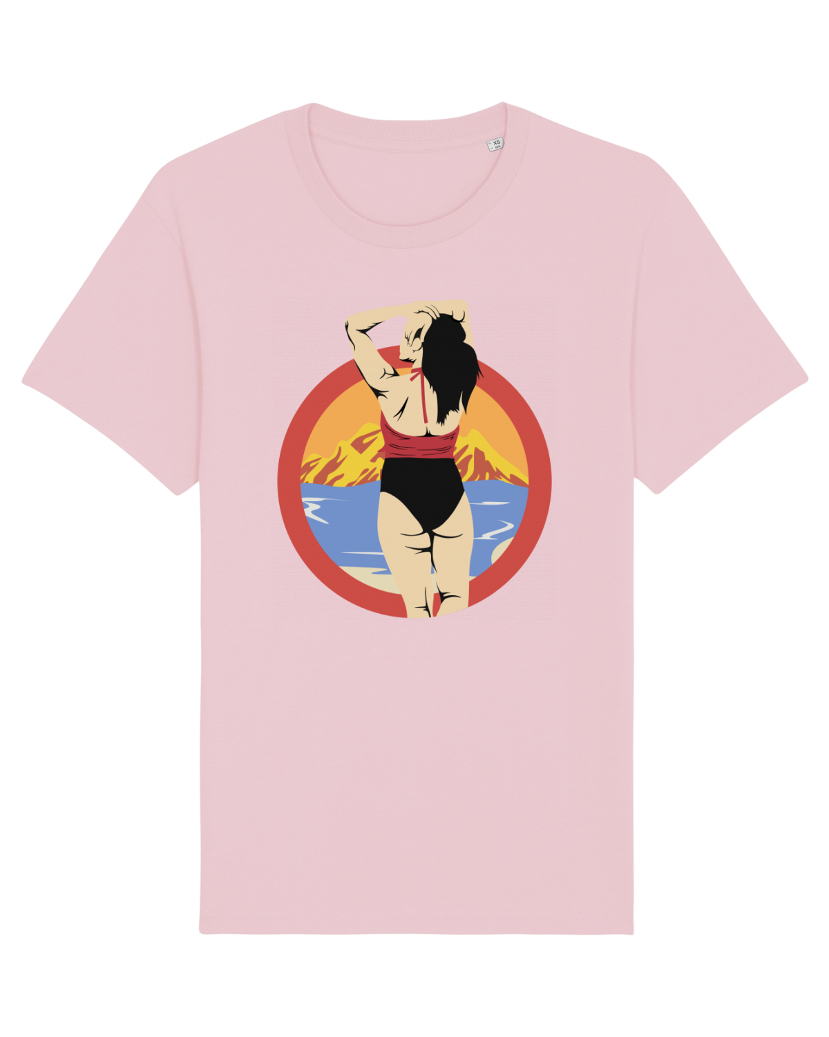 Tricou mânecă scurtă Unisex Rocker Cotton Pink