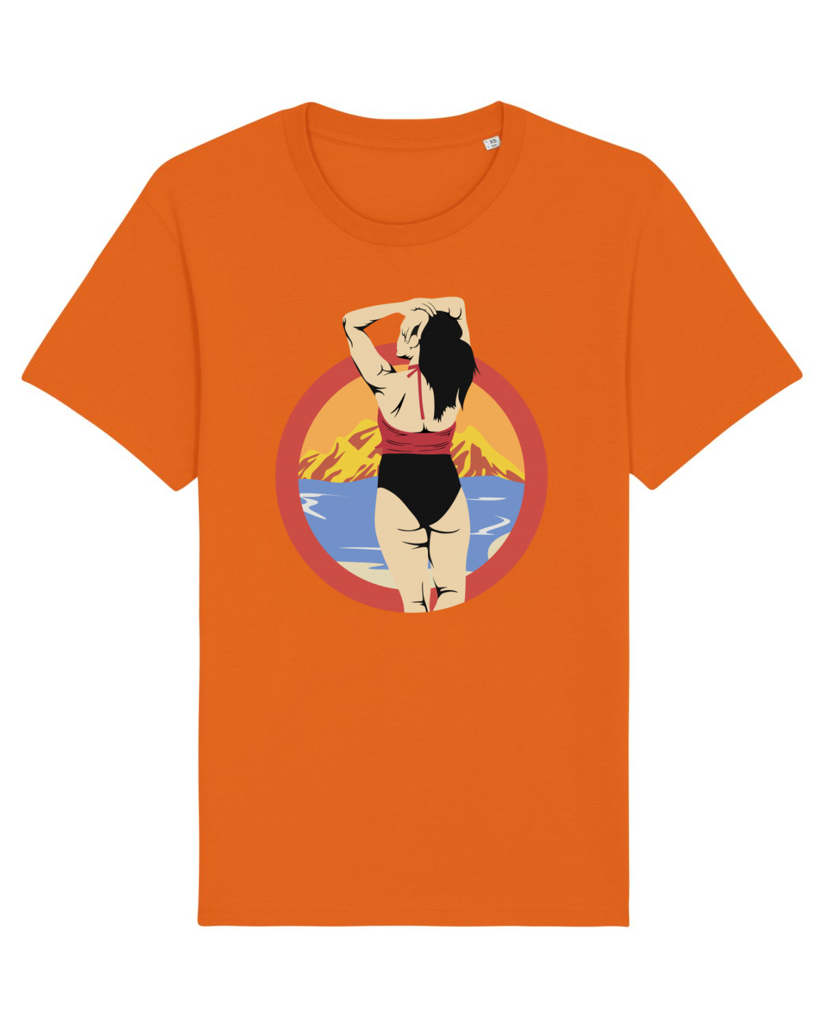 Tricou mânecă scurtă Unisex Rocker Bright Orange