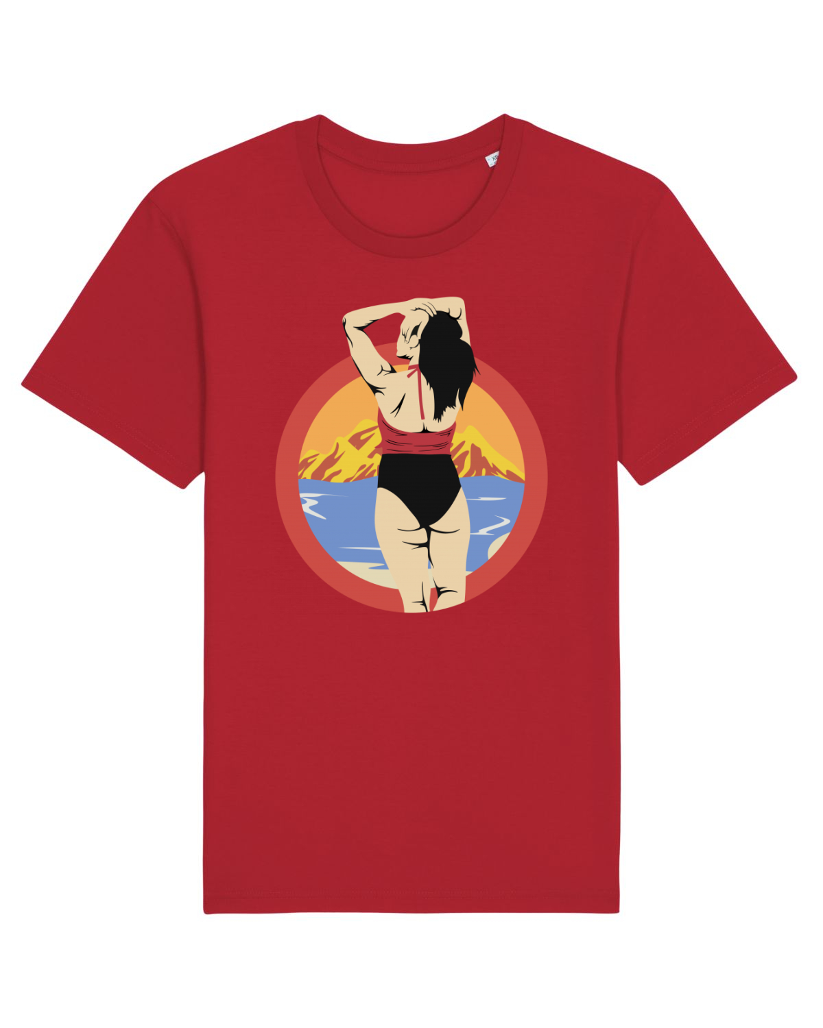 Tricou mânecă scurtă Unisex Rocker Red