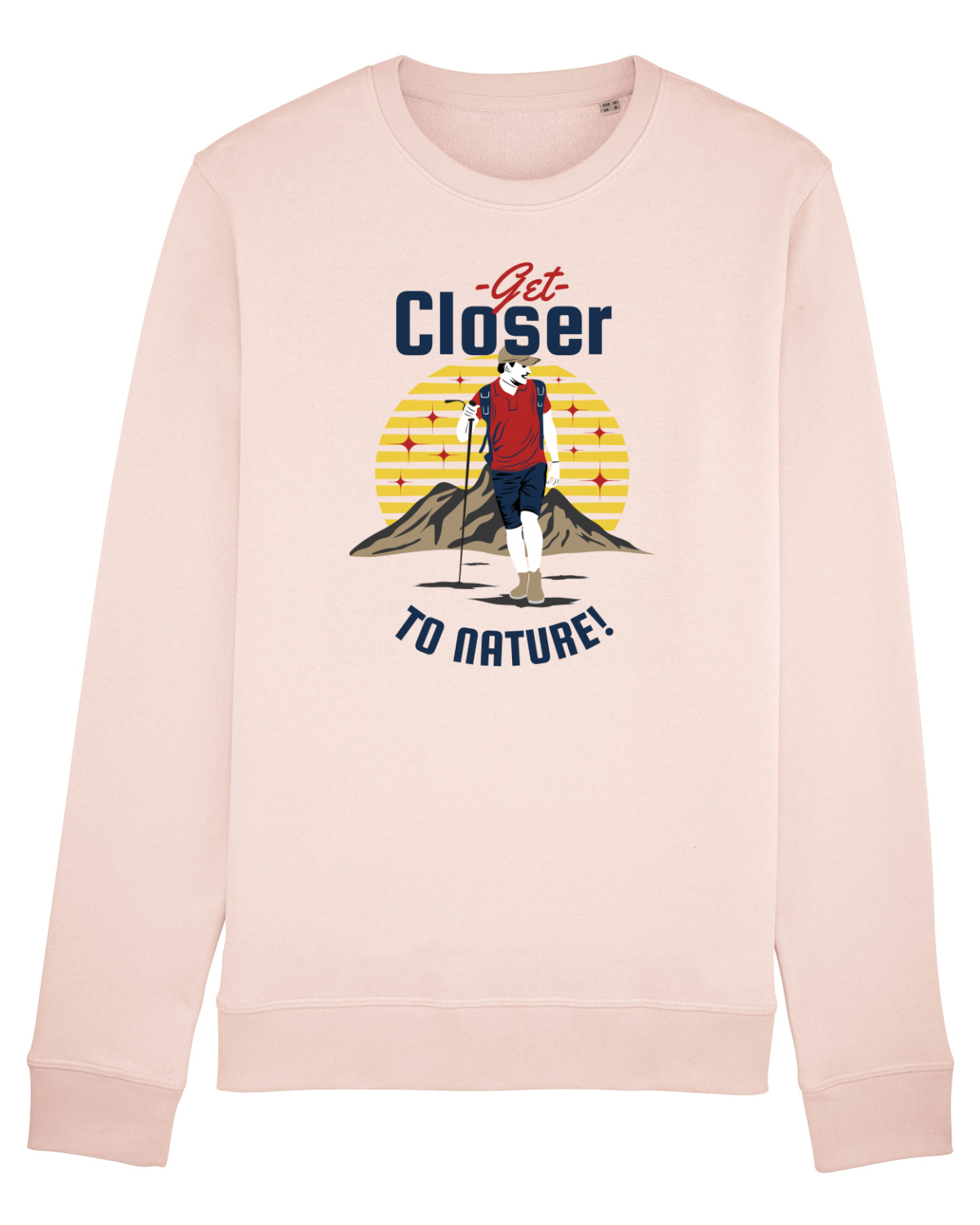 Bluză mânecă lungă Unisex Rise Candy Pink