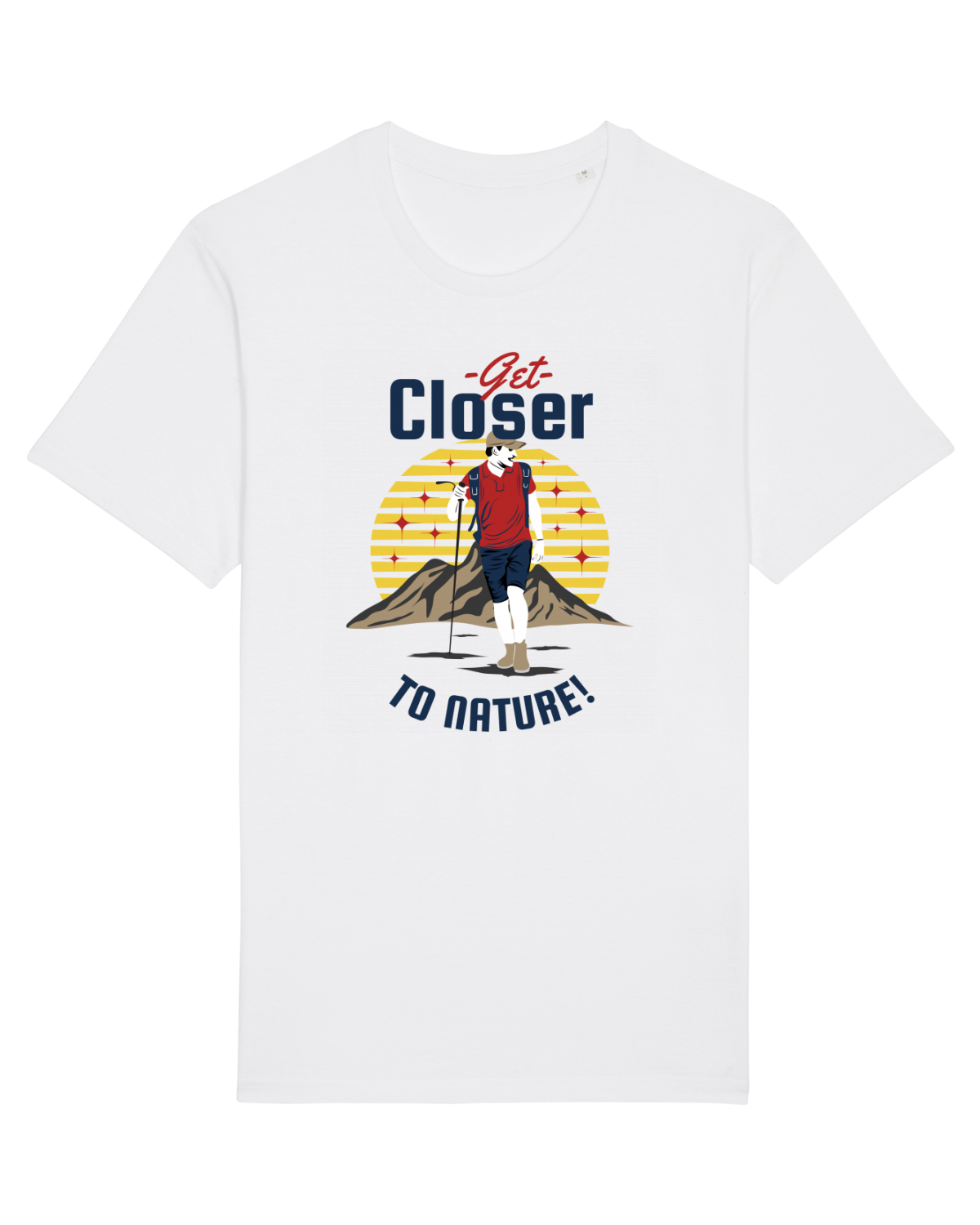 Tricou mânecă scurtă Unisex Rocker White