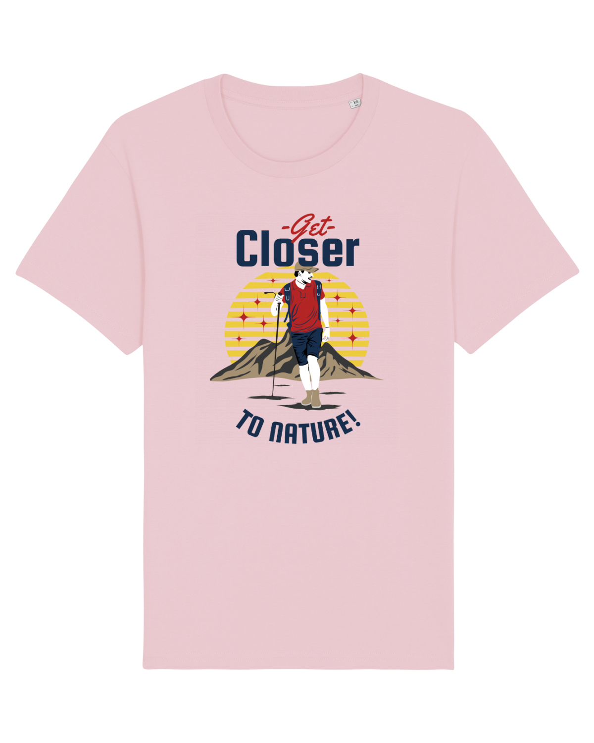 Tricou mânecă scurtă Unisex Rocker Cotton Pink