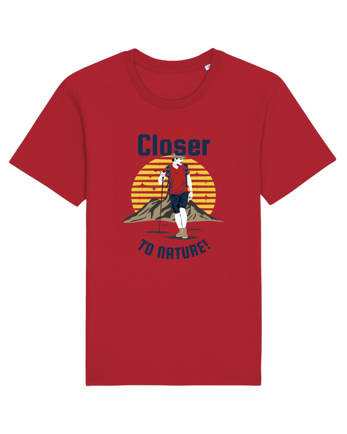 Tricou mânecă scurtă Unisex Rocker Red