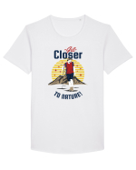 Get Closer to Nature Tricou mânecă scurtă guler larg Bărbat Skater