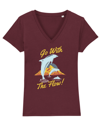 Go With the Flow Burgundy