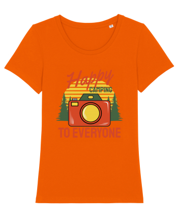 Happy Camping to Everyone Bright Orange