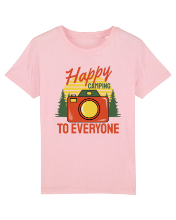 Happy Camping to Everyone Cotton Pink