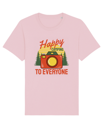 Happy Camping to Everyone Cotton Pink
