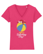 Have a Splashing Day! Tricou mânecă scurtă guler V Damă Evoker