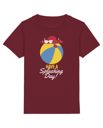 Have a Splashing Day! Burgundy