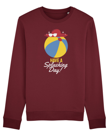 Have a Splashing Day! Burgundy