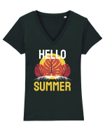 Hello Summer Tricou mânecă scurtă guler V Damă Evoker