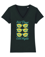 Hot Days and Cool Nights Tricou mânecă scurtă guler V Damă Evoker