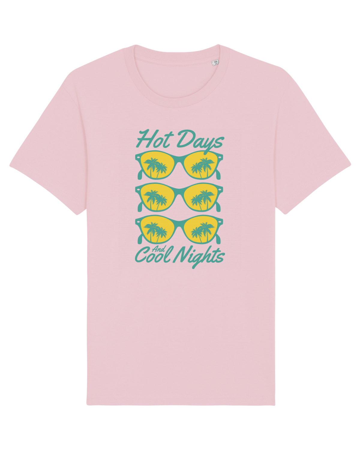 Tricou mânecă scurtă Unisex Rocker Cotton Pink