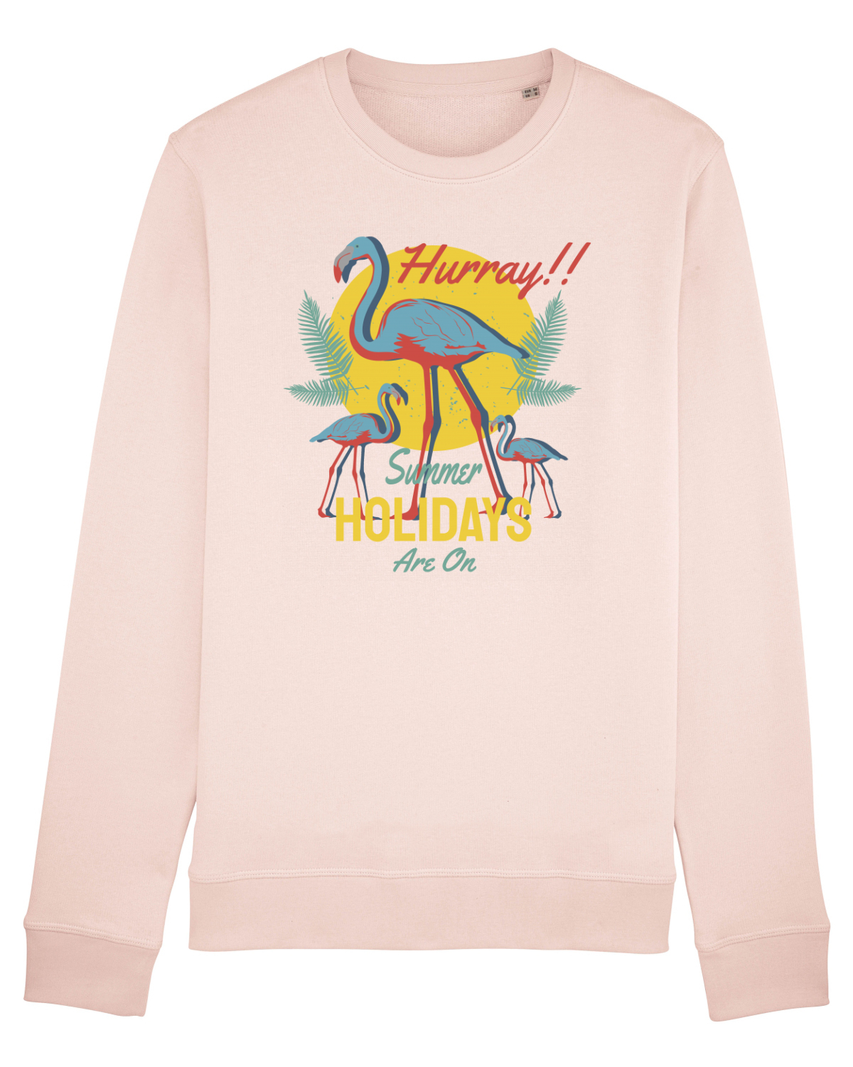 Bluză mânecă lungă Unisex Rise Candy Pink