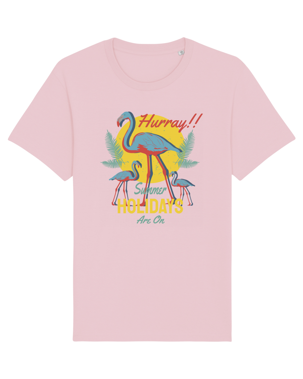 Tricou mânecă scurtă Unisex Rocker Cotton Pink